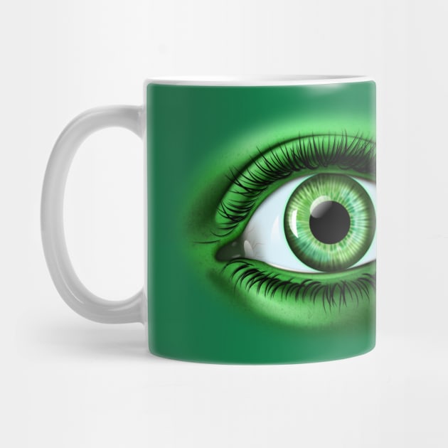 Giant Green Eye by GSDesignStudio